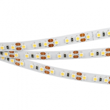 Светодиодная лента Arlight 9,6W/m 120LED/m 3528SMD теплый белый 5M 018091(B)