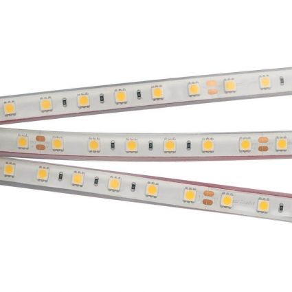 Светодиодная влагозащищенная лента Arlight 14,4W/m 60LED/m 5060SMD теплый белый 5M 013400(1)