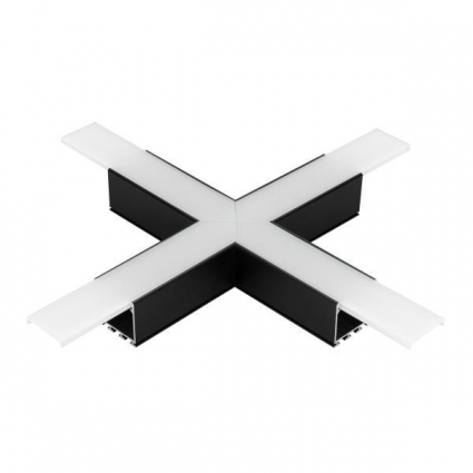 Коннектор X-образный Arlight PLS-Lock-H25-Х90 Black 031269