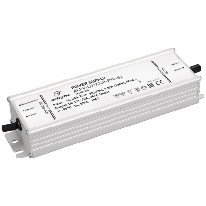 Блок питания Arlight ARPV-LG12240-PFC-S2 12V 240W IP67 20A 022928