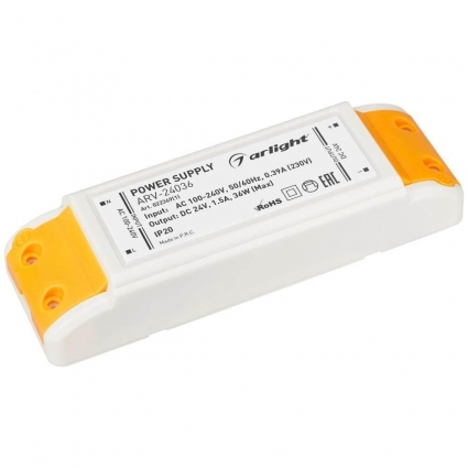 Блок питания Arlight ARV-24036 24V 36W IP20 1,5A 022369(1)