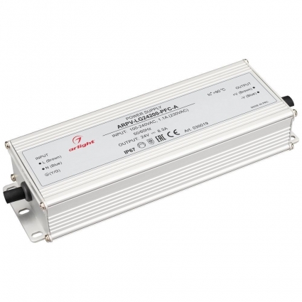Блок питания Arlight ARPV-LG24150-PFC-A 24V 200W IP67 8,3A 030019