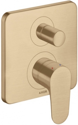 Смеситель Axor Citterio M 34425140 для ванны с душем, шлифованная бронза