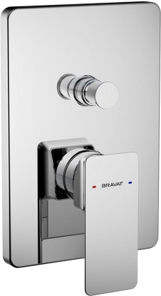 Смеситель Bravat Phillis F856CP-SET С ВНУТРЕННЕЙ ЧАСТЬЮ, для ванны с душем