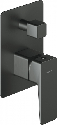 Смеситель Omnires Parma PM7435GR С ВНУТРЕННЕЙ ЧАСТЬЮ, для ванны с душем, графит