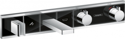 Термостат Hansgrohe RainSelect 15359600 для ванны с душем, черный - хром