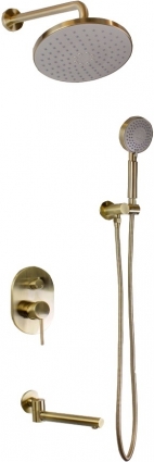 Душевой комплект Bronze de Luxe Scandi 14582BR С ВНУТРЕННЕЙ ЧАСТЬЮ, бронзовый
