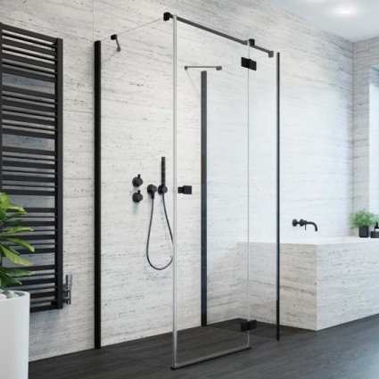 Душевой уголок Radaway Essenza New Black KDJ+S 80х70 R