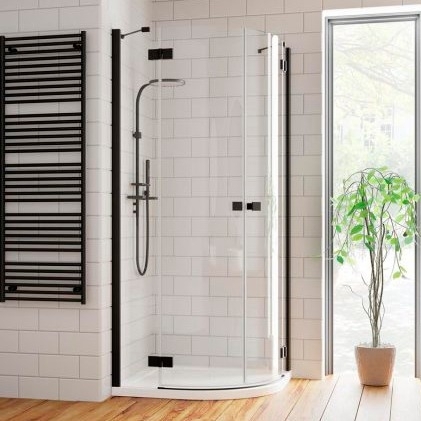 Душевой уголок Radaway Essenza New Black PDD 100х100