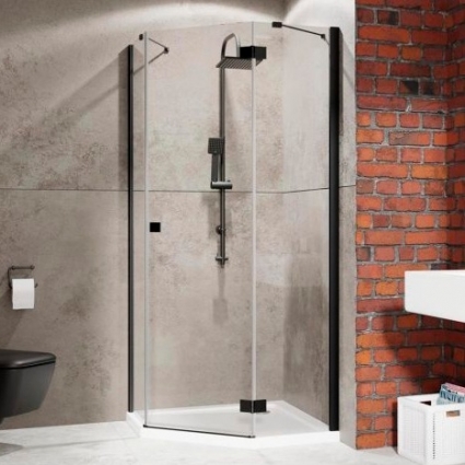 Душевой уголок Radaway Essenza New Black PTJ 80х100 R