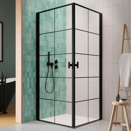 Душевой уголок Radaway Nes Black KDD I Factory 80x100