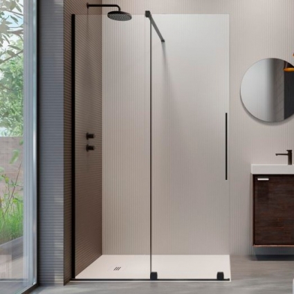Душевая перегородка Radaway Furo Black Walk-in 100 L