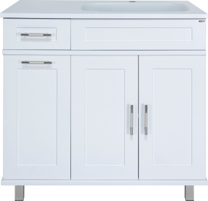 Тумба для комплекта Misty Купер 90 R с бельевой корзиной