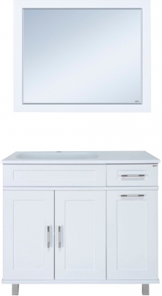 Мебель для ванной Misty Купер 90 L с бельевой корзиной