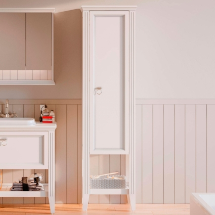 Шкаф-пенал VitrA Valarte 55 см матовый белый R