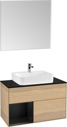 Мебель для ванной Villeroy & Boch Finion G112PDPC 100 с подсветкой и освещением стены