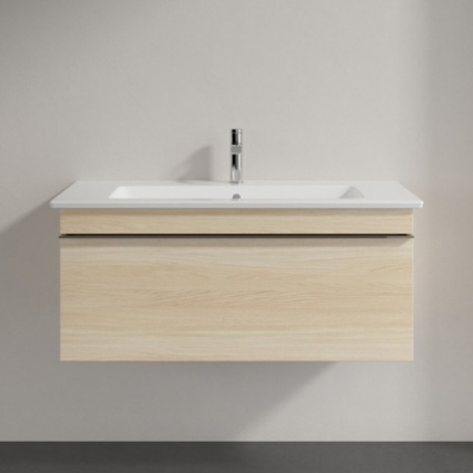 Тумба с раковиной Villeroy & Boch Venticello 95 elm impresso, с ручкой хром