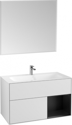 Мебель для ванной Villeroy & Boch Finion G040PDMT 100 с подсветкой и освещением стены