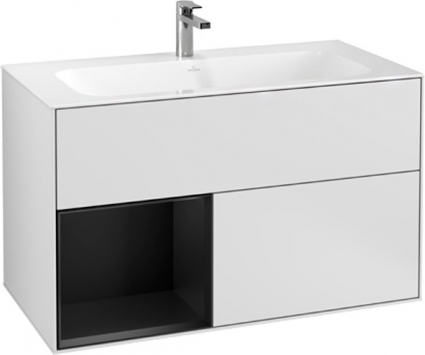 Тумба с раковиной Villeroy & Boch Finion G030PDMT 100 с подсветкой и освещением стены