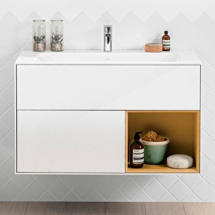 Тумба с раковиной Villeroy & Boch Finion G040HFGF 100 с подсветкой и освещением стены