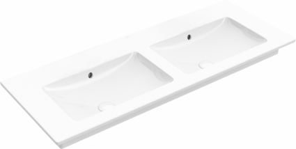 Мебельная раковина Villeroy & Boch Venticello 130 см, без отверстия для смесителя, stone white ceramic plus