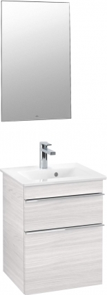 Мебель для ванной Villeroy & Boch Venticello 46 white wood, с ручками хром