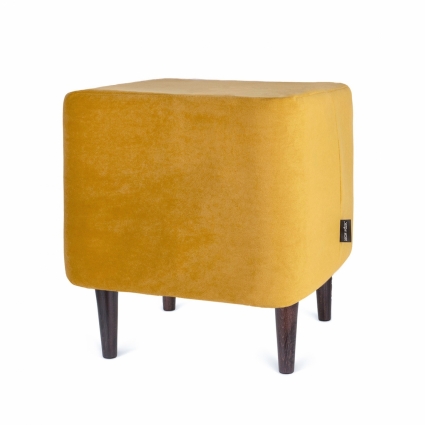 Пуф ARBEN DECOR MAGIC Азимут Ultra Mustard с ножками цвета венге