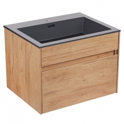 Тумба с раковиной Vincea Chiara 60 подвесная Y.Oak