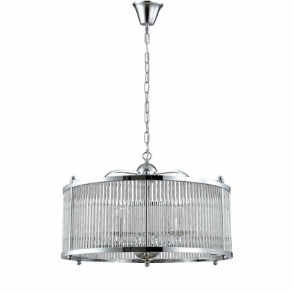 Подвесная люстра Crystal Lux Tadeo SP6 D600 Chrome/Transparente