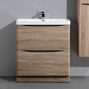 Тумба с раковиной BelBagno Ancona-N 60 rovere bianco напольная
