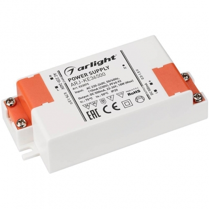 Драйвер Arlight ARJ-KE36500 22-36V 18W IP20 0,5A 023075