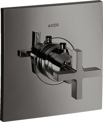 Термостат Axor Citterio HighFlow 39716330 для душа, полированный чёрный хром