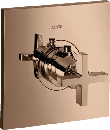 Термостат Axor Citterio HighFlow 39716300 для душа, полированное красное золото
