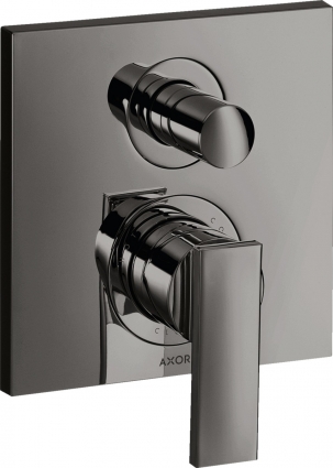 Смеситель Axor Citterio 39455330 для ванны с душем, полированный чёрный хром