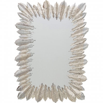 Зеркало KARE DESIGN настенное Feathers серого цвета
