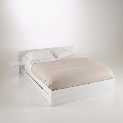 Кровать La Redoute с кроватным основанием, ящиком и полками Crawley 160х200 белого цвета