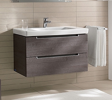 Тумба для комплекта Villeroy & Boch Subway 2.0 100 eiche graphit