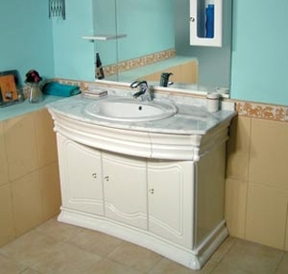 Тумба с раковиной Aquanet Греция new 110
