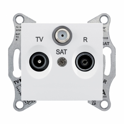 Розетка TV/R/SAT оконечная Schneider Electric Sedna 1dB SDN3501321
