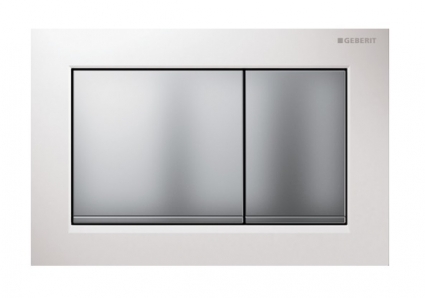 Кнопка смыва Geberit Omega 30 белый/хром матовый