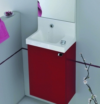 Тумба для комплекта Jacob Delafon Pop Laminar 40 красный винил L