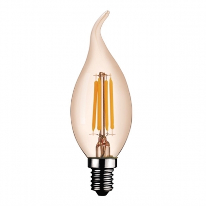 Лампа светодиодная Kink Light E14 6W 2700K золотая 098356-2,33