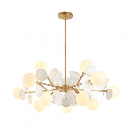 Подвесная люстра Lumien Hall Ilmari LH4136/15P-GD-WT