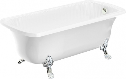 Ванна из искусственного камня Migliore Olivia 24394 174x80 белая, хром