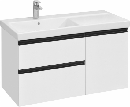 Тумба для комплекта Roca Domi 100 L, белый глянец