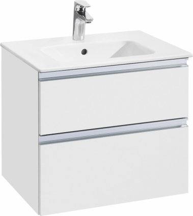 Тумба для комплекта Roca The Gap 60, 2 ящика, белый глянец