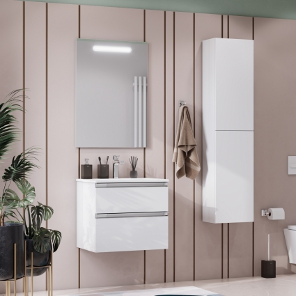 Мебель для ванной Roca The Gap 60, 2 ящика, белый глянец
