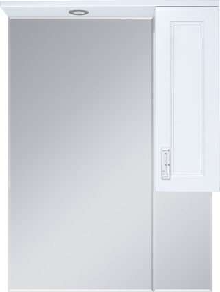 Зеркало Misty Дива 65 R c подсветкой, белое