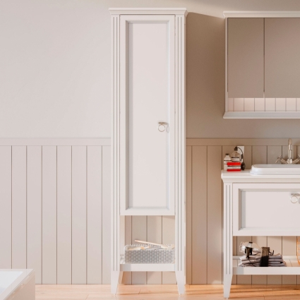 Шкаф-пенал VitrA Valarte 55 матовый белый L