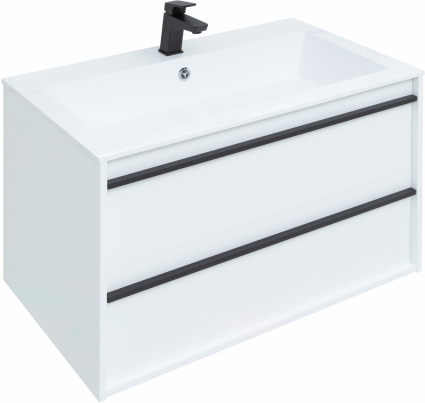 Тумба для комплекта Aquanet Lino 90 белый матовый